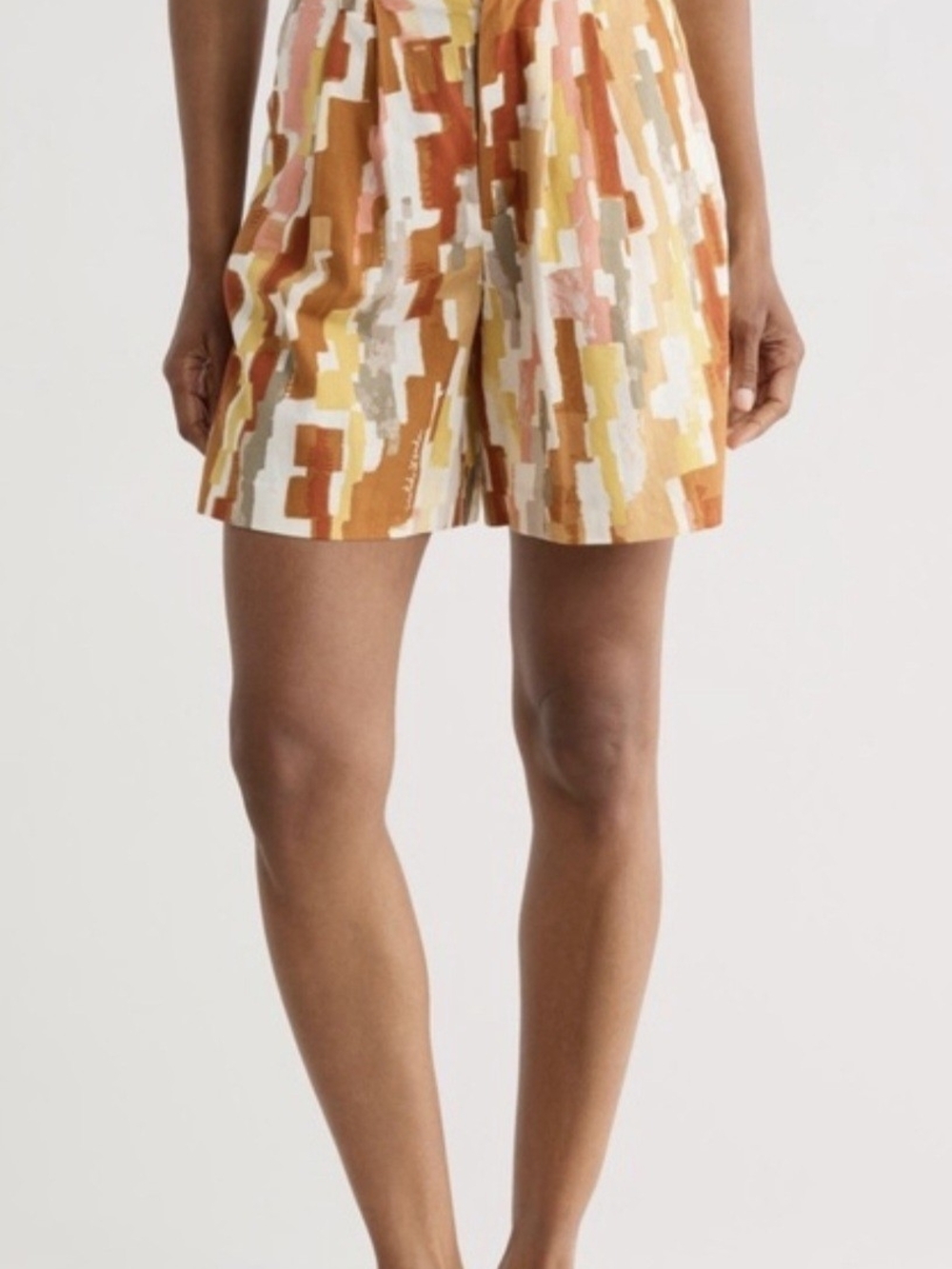 NWT Scotch & Soda Moroccan Rug Abstract Print Pleated Shorts Size 29